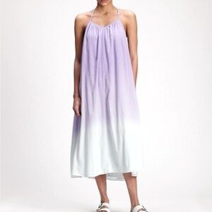 GAP Tie Back Cami Maxi Dress Size LP Large Petite NEW!